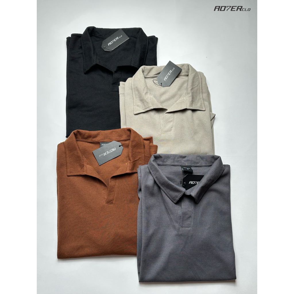 Kaos Polo Oversized Waffle