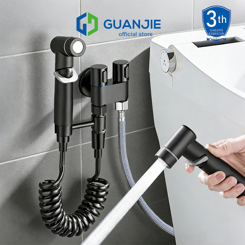 GUANJIE - SUS304 1 Set Jet Shower Kloset Jet Shower Kamar Mandi Semprotan Toilet Duduk Jet wasser Kloset Stainless