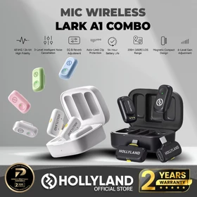 Hollyland Lark A1 Wireless Microphone Smartphone Dengan Noise Canceling