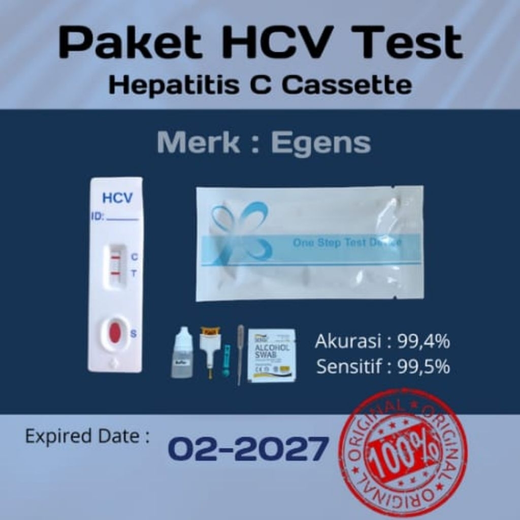 Jual Alat Test Hepatitis C Virus | HCV Device Egens 1 pcs/set | Shopee ...