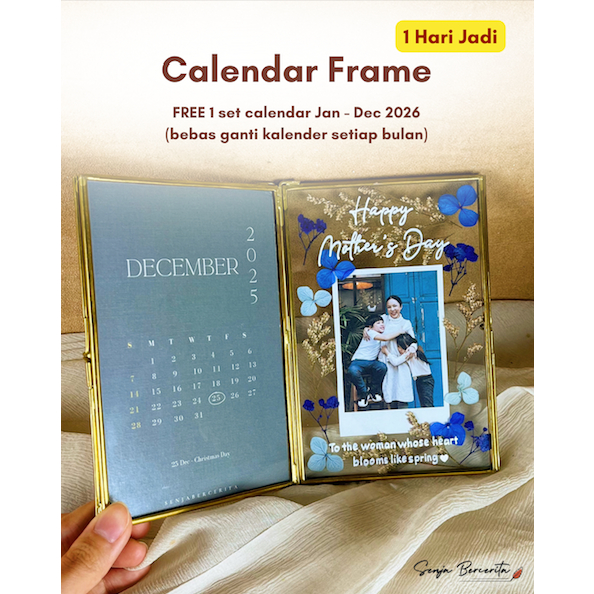 Jual CALENDAR SET 2026 IN GLASS FRAME /KALENDER 2026 / KALENDER UNIK ...