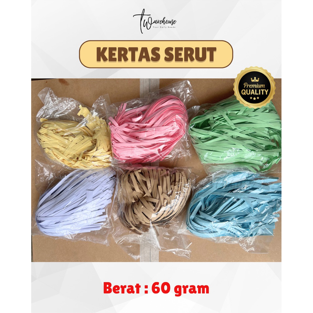 Jual Kertas Serut Hampers 60gr | Shredded Paper Filling | Isi Box Kado ...
