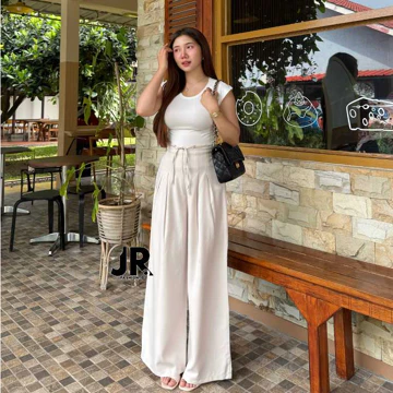 Alika Cullote Pants Semiwool Celana Kulot Kantor Formal Wanita Premium Bahan Semiwool Tidak