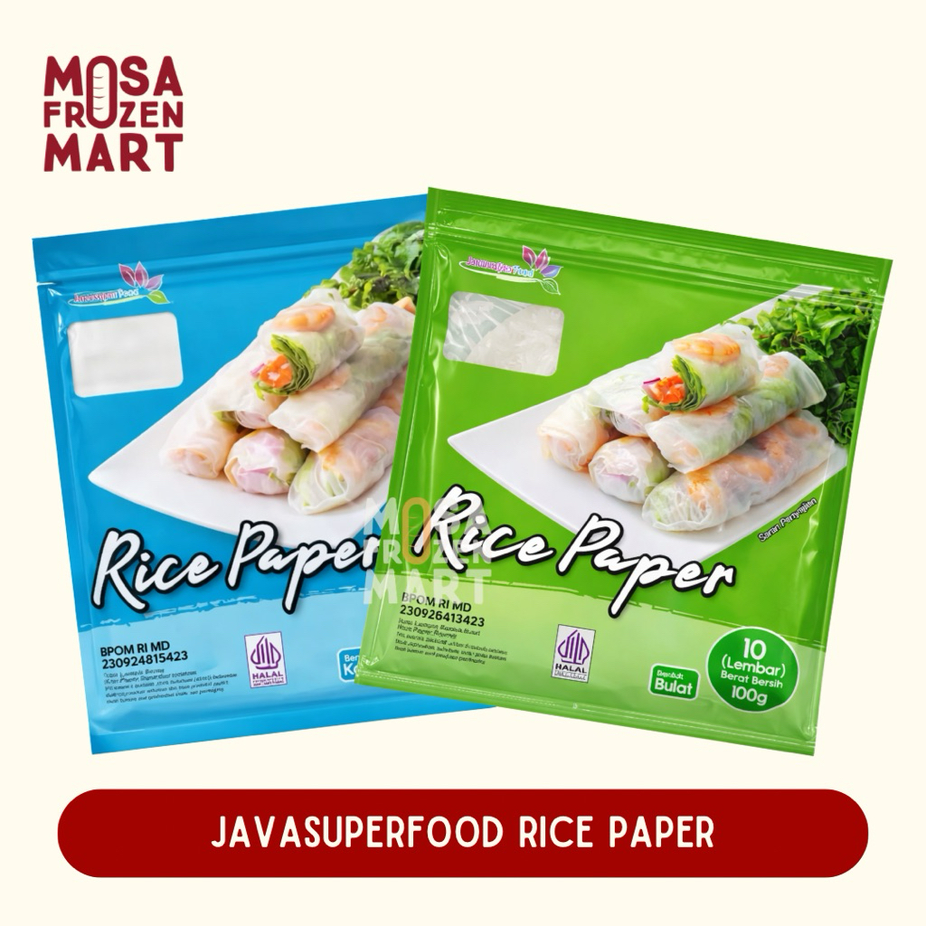 Jual Java Super Food Rice Paper Bentuk Bulat & Kotak | Shopee Indonesia