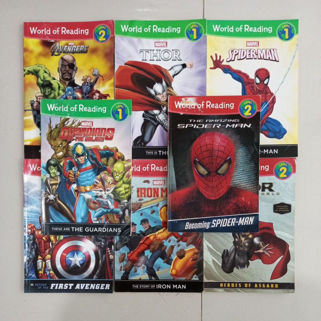 Jual BUKU WORLD OF READING MARVEL SATUAN ORIGINAL | Shopee Indonesia