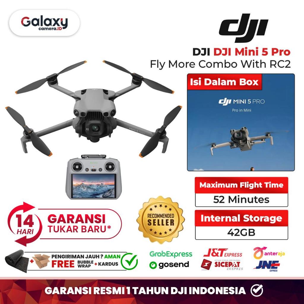 Jual DJI Mini 5 Pro Fly More Combo With RC2 Drone Camera Garansi Resmi ...