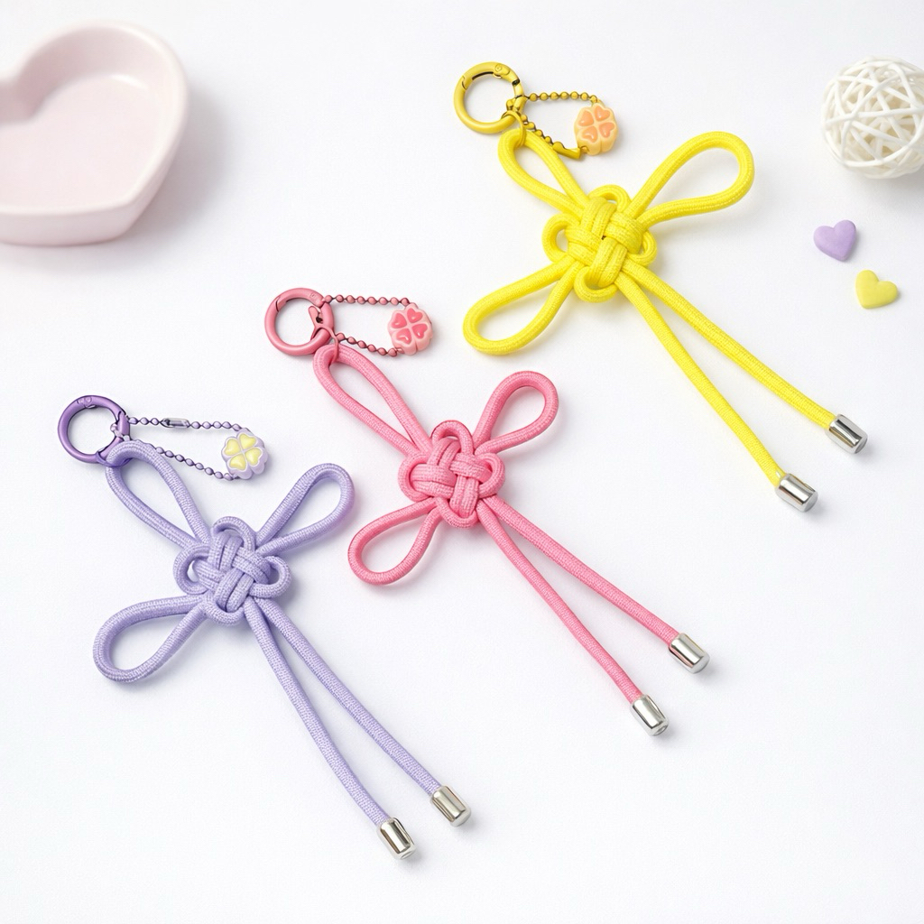 Jual Rui Chinese Knot Clover Bagcharm Keychain Charm Tas Gantungan ...