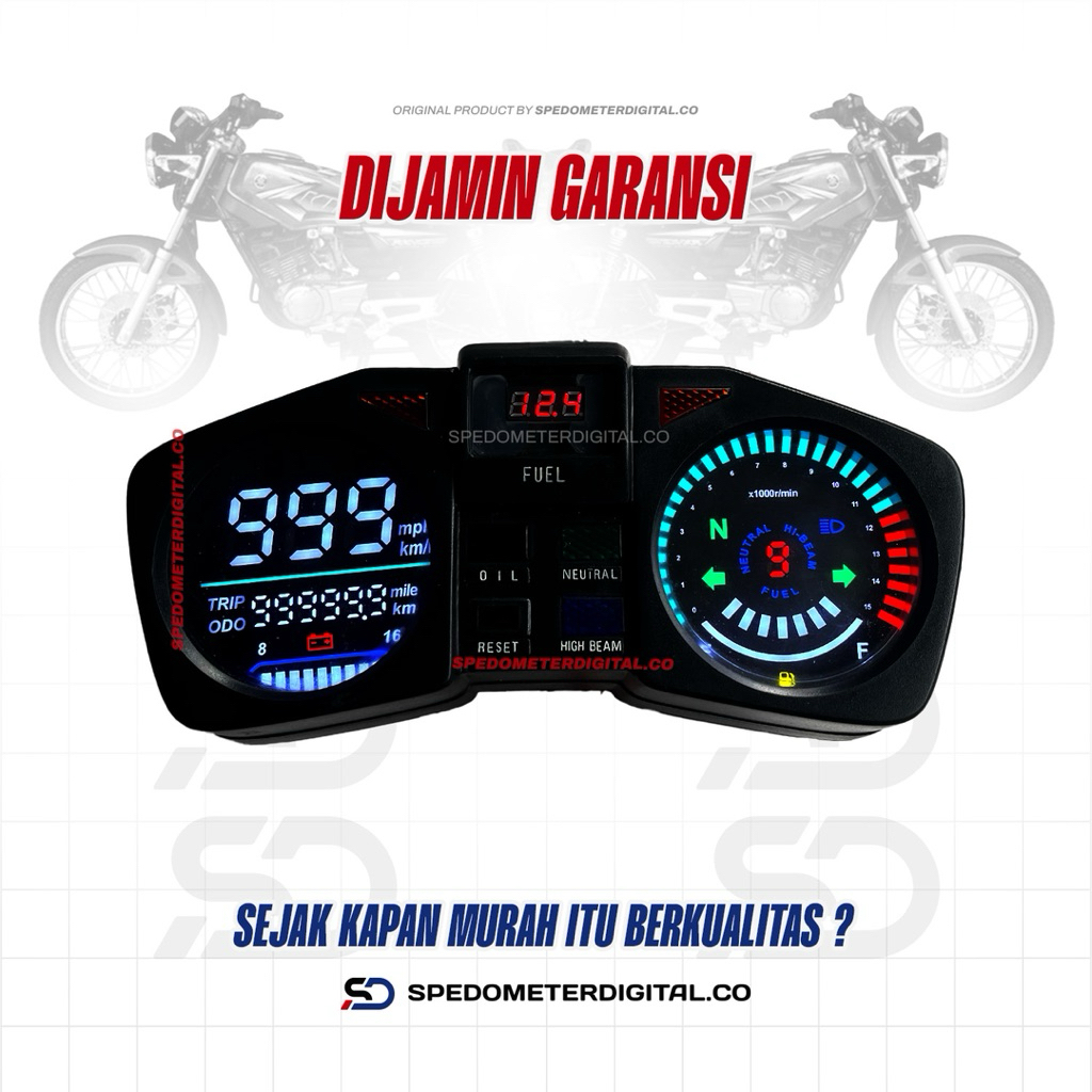 Jual Spedometer RX King Master / Speedometer Digital RX King Master PNP ...