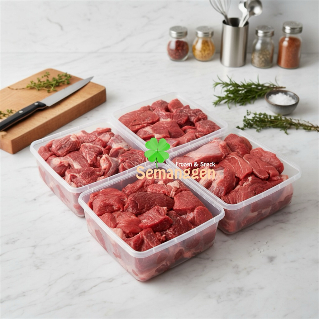 Jual Daging sapi kemasan box / daging semur/ daging rendang | Shopee ...