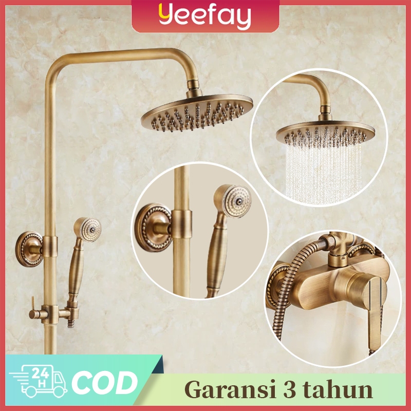 Jual -100%Kuningan- Antik Shower Kamar Mandi Set /Head Shower Kamar ...