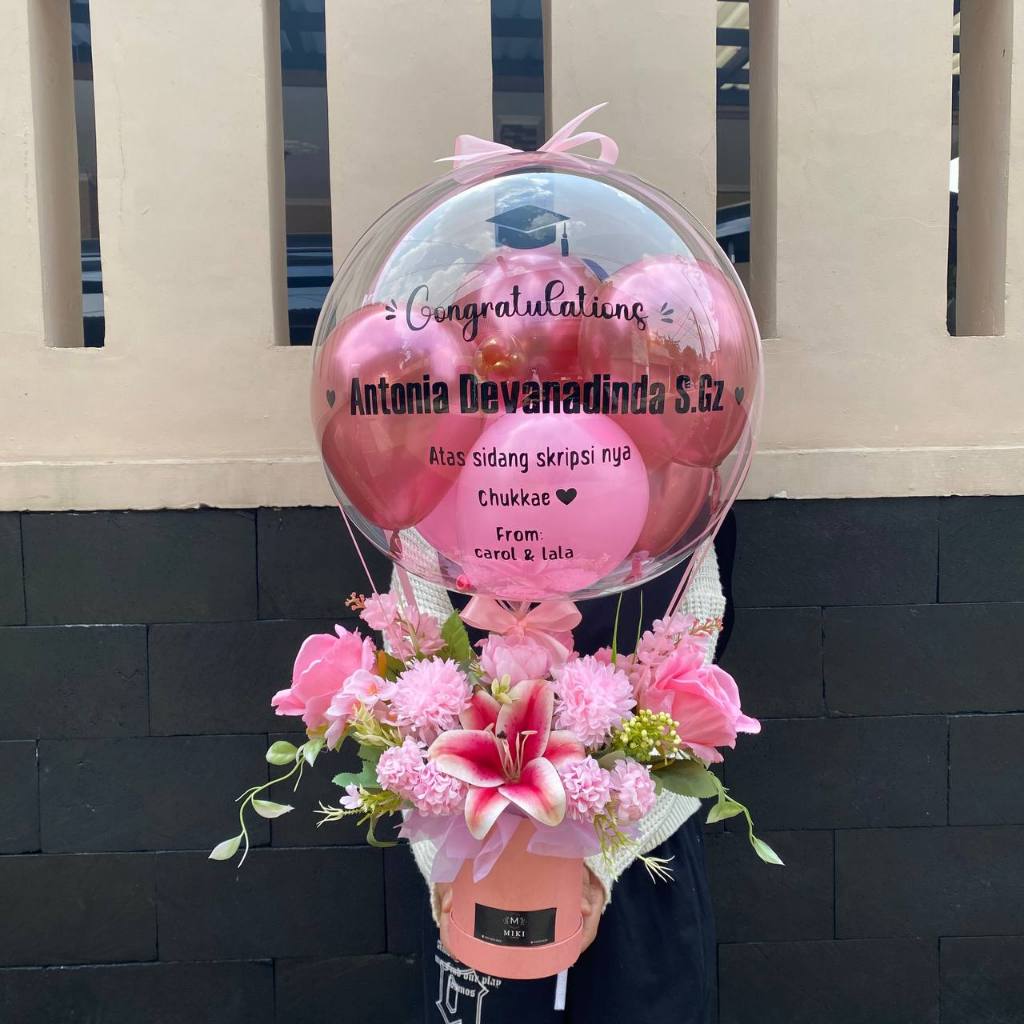 Jual Bucket Balon Bloom Box Flower Bouquet Bunga buket bunga Full bunga ...