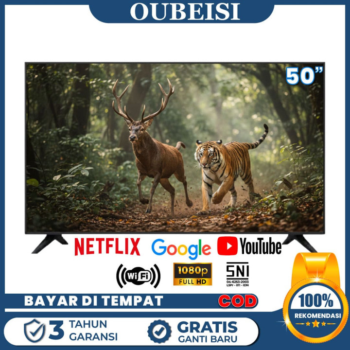 OUBEISI TV TV LED 50/55/65 inch smart Android TV Digital 4K UHD