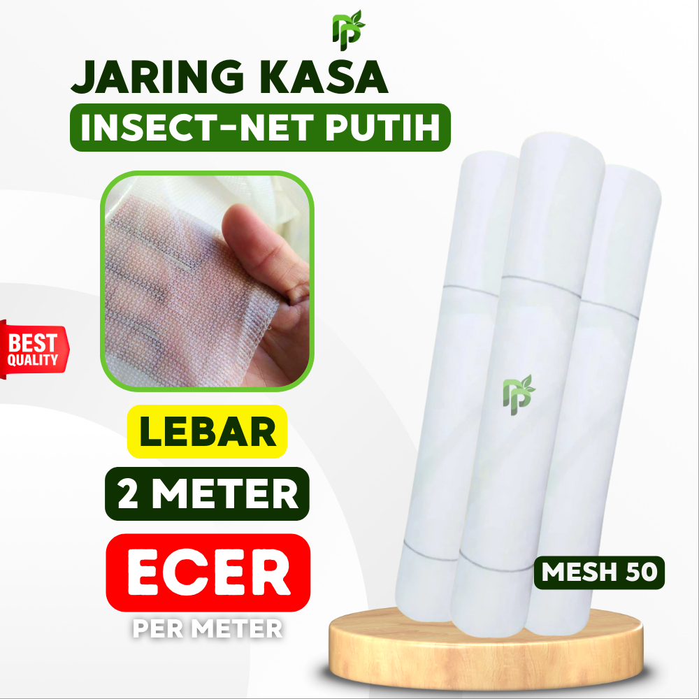 Jual Jaring Kasa Insect-Net Putih Lebar 2 Meter | Panjang Ecer Per ...
