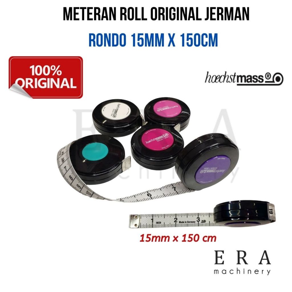 Jual Meteran Roll ORIGINAL German RONDO Hoechstmass Roller Tape Measure ...