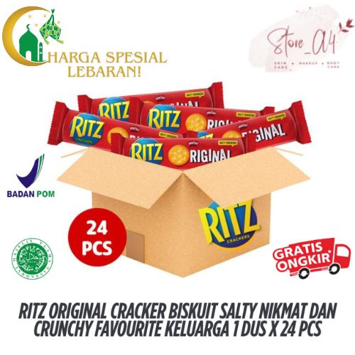 Jual Ritz Original Cracker Biskuit Salty Nikmat dan Crunchy Favourite ...