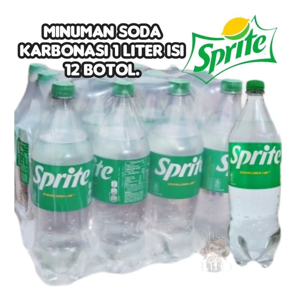 Jual Minuman berkarbonasi Sprite 12 botol x 1 liter. | Shopee Indonesia