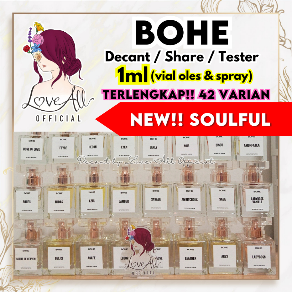 Jual BOHE 1ml ALL VARIANT ‼️ Decant Share in Bottle Tester Soulful ...