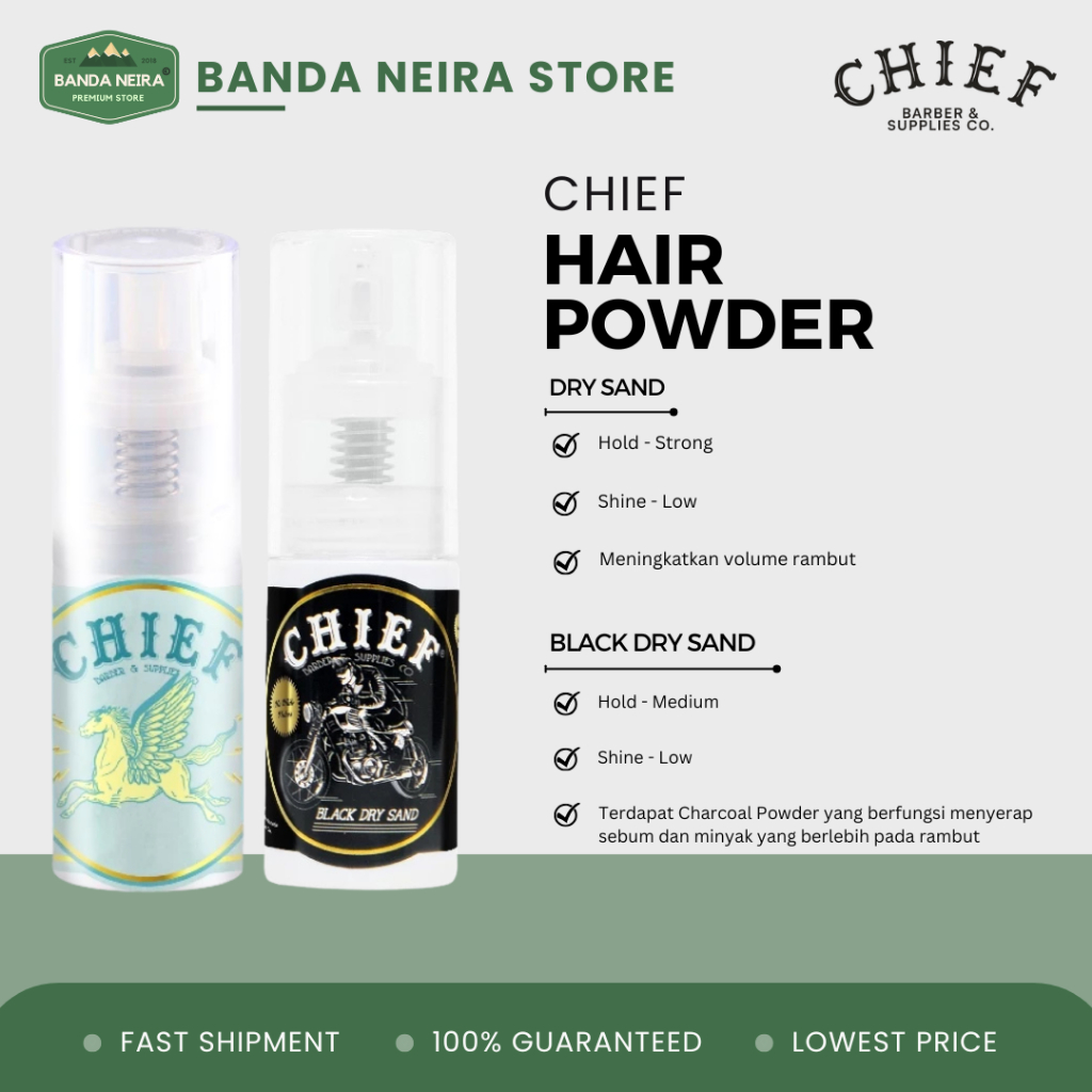 Jual CHIEF Dry Sand Hair Styling Powder / Meningkatkan Volume Rambut ...