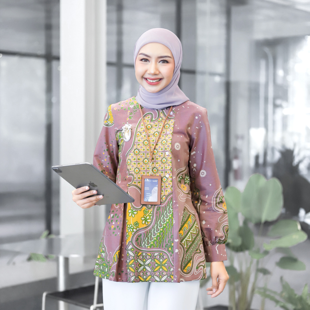 Jual ARANI Blouse Batik Wanita Modern Batik Kerja Kantor Wanita ...