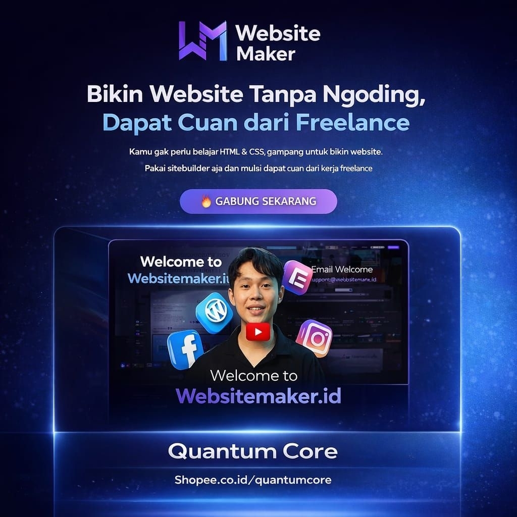 ( LIFETIME ACCESS ) E-017 BIKIN WEBISITE PROFESIONAL TANPA CODING