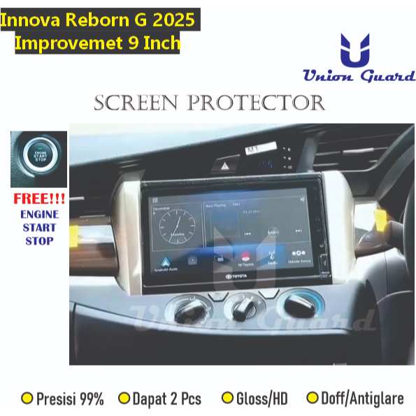 Jual Anti Gores Head Unit Innova Reborn G Improvement 9 Inch/Reborn G 8 ...