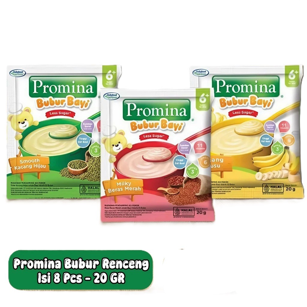 Jual PROMINA Bubur Bayi 6+ Renceng Isi 8 Pcs | Shopee Indonesia