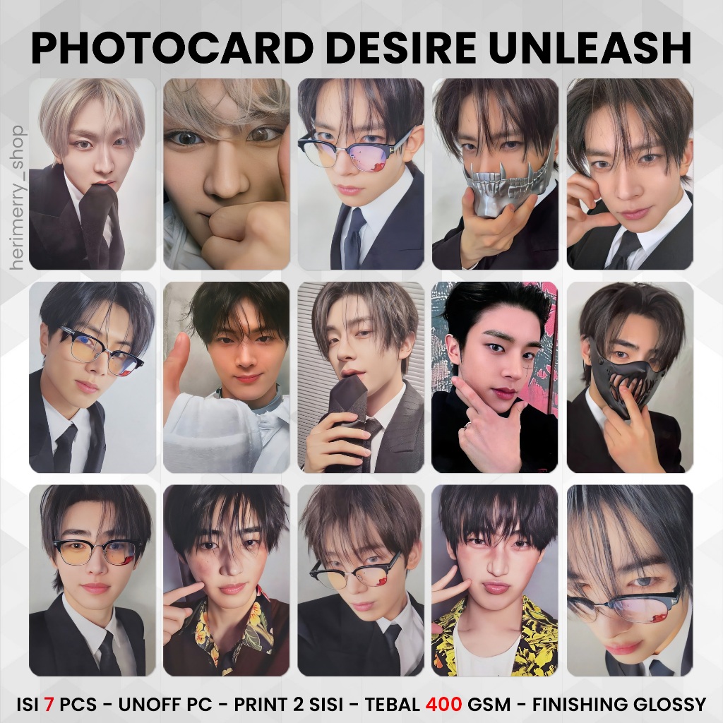 Jual (ISI 7 PCS) Photocard ENHYPEN Desire Unleash - PC 2 SISI KPOP