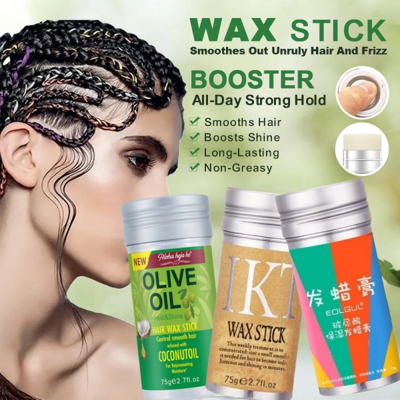 Jual Hair Wax Stick Rambut Anak 75gr Coconut Oil Hair Wax Stick / Lilin ...