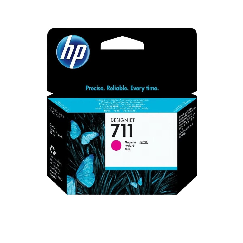 HP Tinta Printer 711 Black XL, Black, Cyan, Magenta, Yellow Original [3WX01A, 3WX00A, CZ130A, CZ131A, CZ132A] (4)