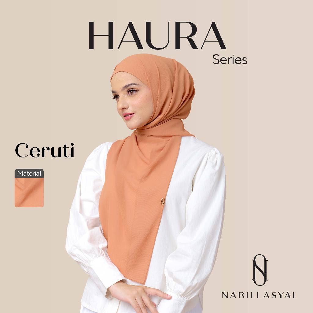 Nabillasyal Haura Series Pashmina 2 In 1 Hijab Semi Instant Ceruti