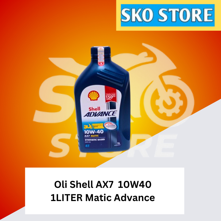 Jual Oli Shell AX7 1Lt 10W40 1Lt Matic Advance | Shopee Indonesia