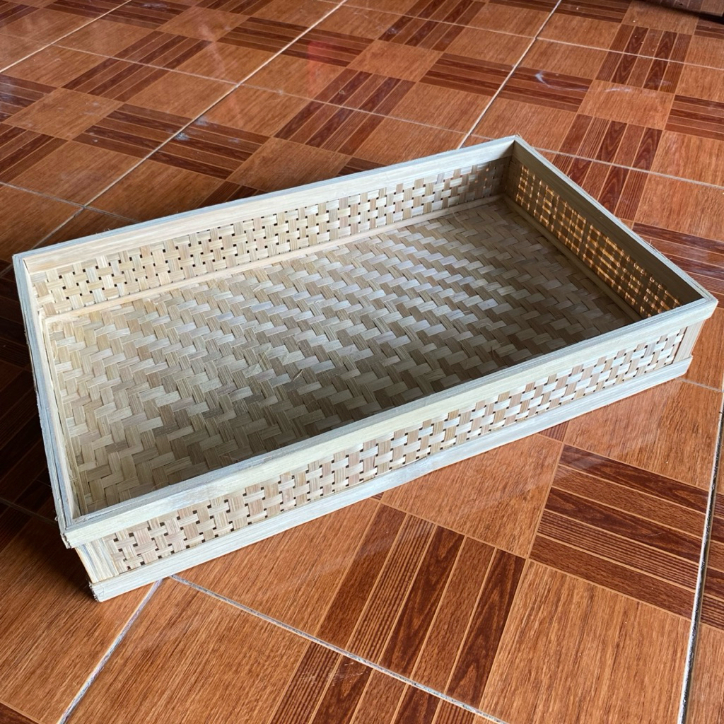 Jual Tampah Bambu/Box Bambu Kotak Wadah Tumpeng/ Hamper Kotak Besar/Box ...