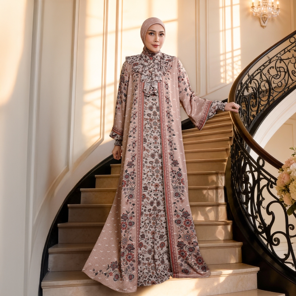 Jual MANDJHA Ariella Dress Raya By IVAN GUNAWAN Busana Muslim Modest ...