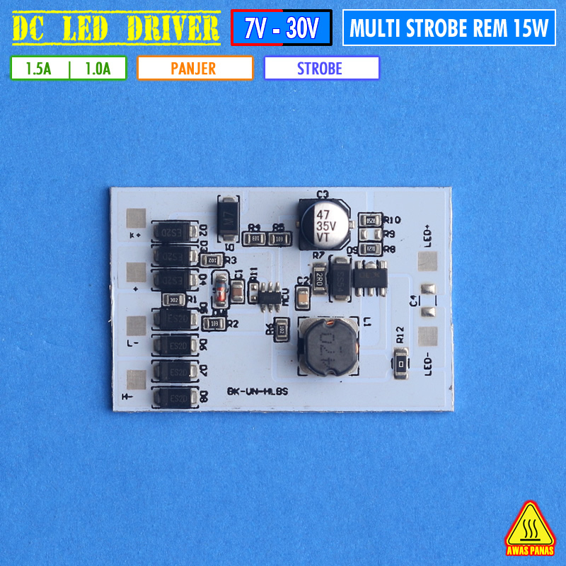 Jual Multi Modul Rem 15W Driver LED 1860 D2 Laser MCP 3570 Strobe Kedip ...