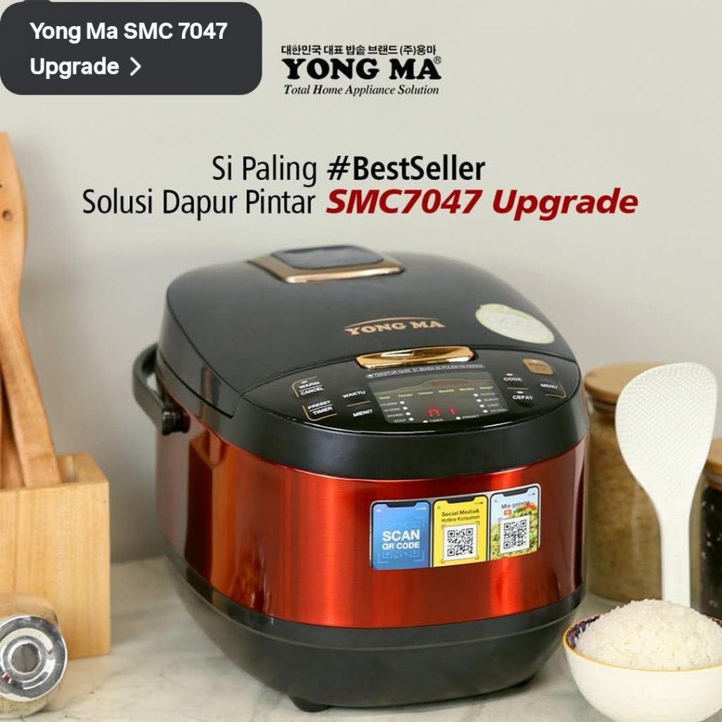 Jual Magicom Rice Cooker Digital Yongma SMC-7047 Panci Eco Ceramic 2.0L ...