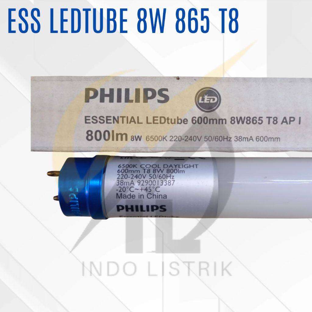 Jual Lampu Philips Essential Led Tube 8w 865 T8 Putih TL Led 8w 6500K ...
