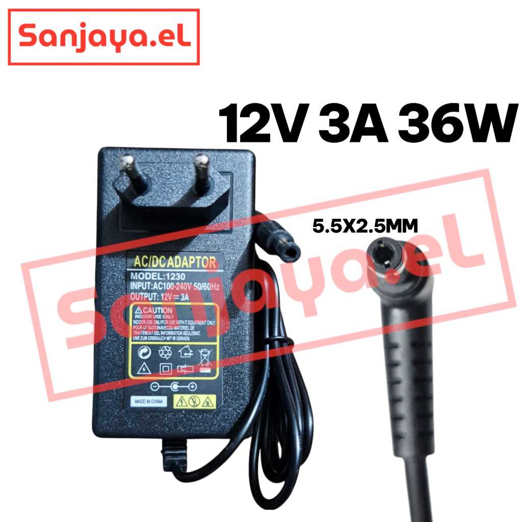 Jual Adaptor Charger Monitor LCD LED INFORCE 12V 3A | Shopee Indonesia