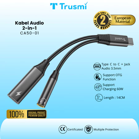 Adapter Type-C to C+3.5mm Female Adapter