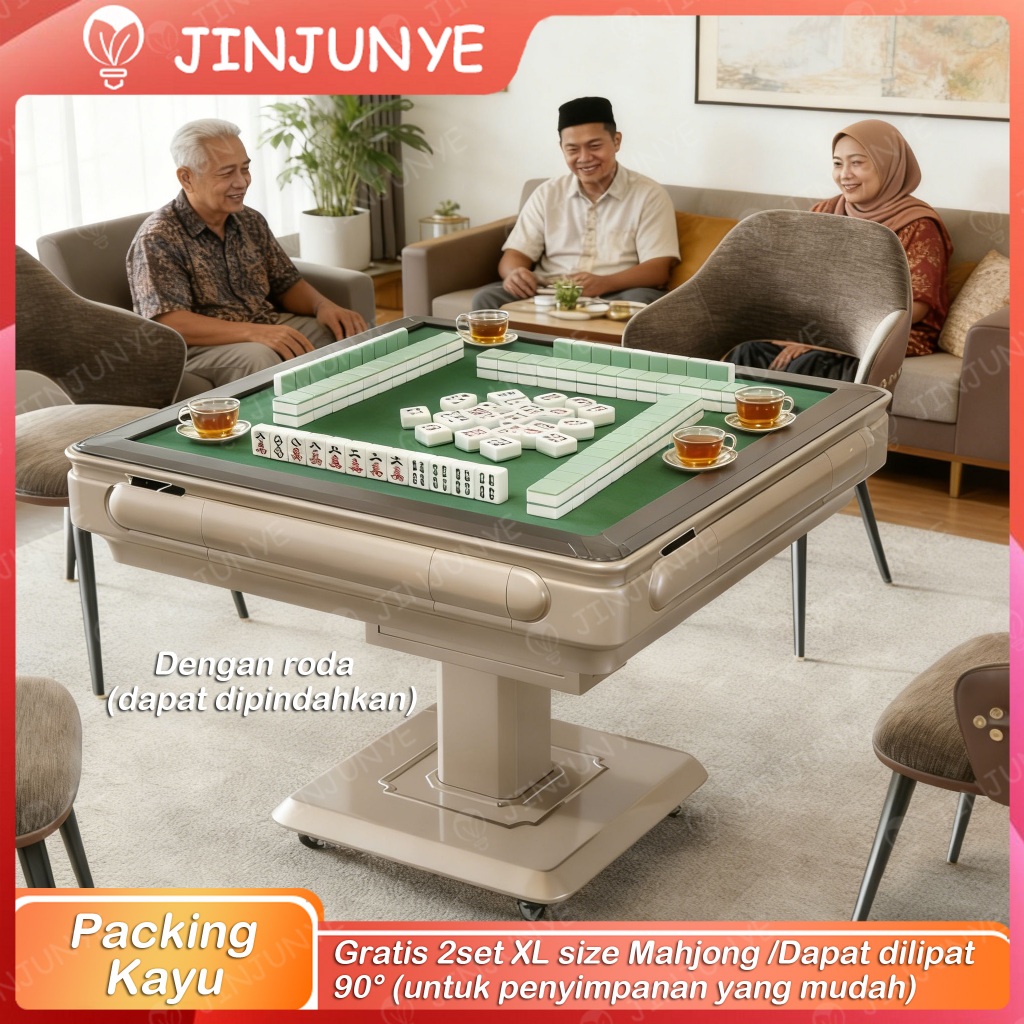 Jual Meja Mahjong Otomatis (Termasuk 2set ubin mahjong+Packing Kayu ...