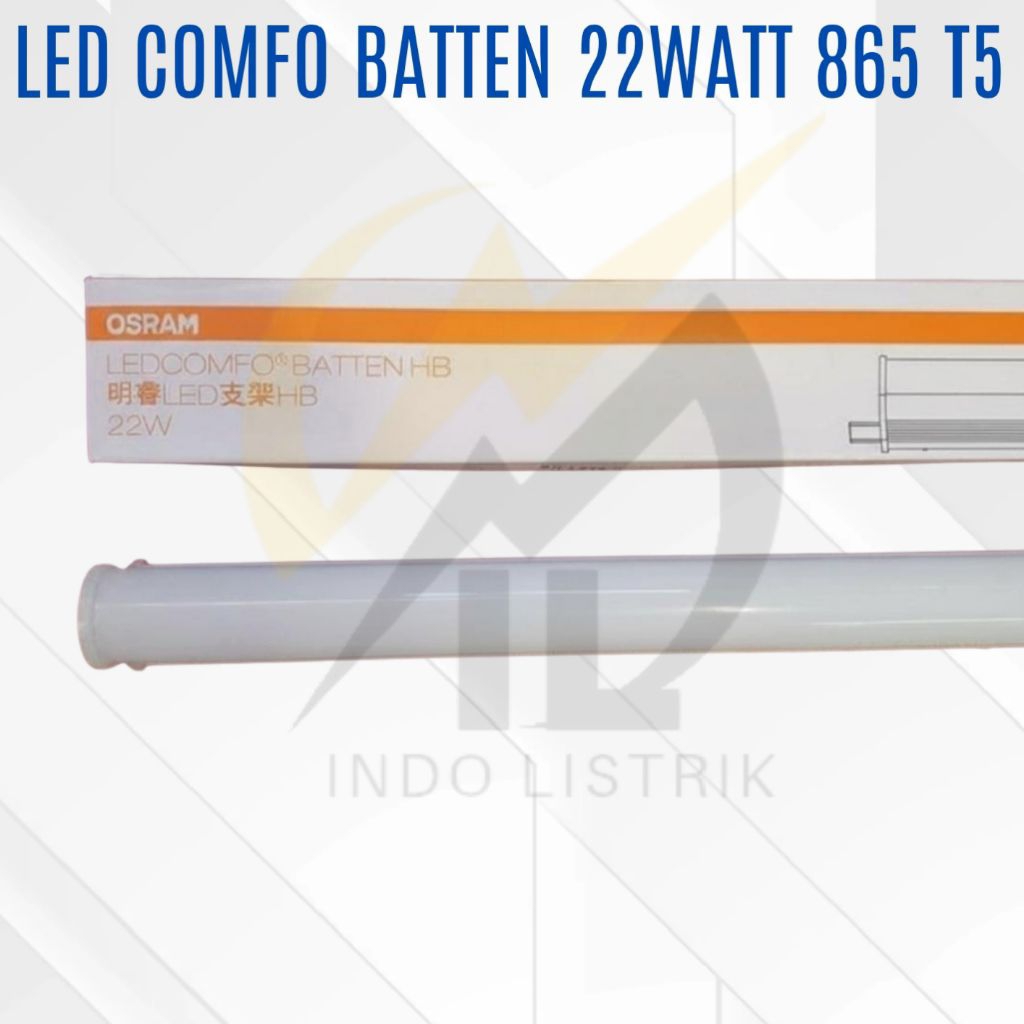 Jual Lampu Osram Ledcomfo Batten 22w 865 T5 Putih TL Led 22w 6500K ...
