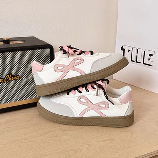 Sepatu Sneakers Wanita Pink Nyaman Diskon Besar