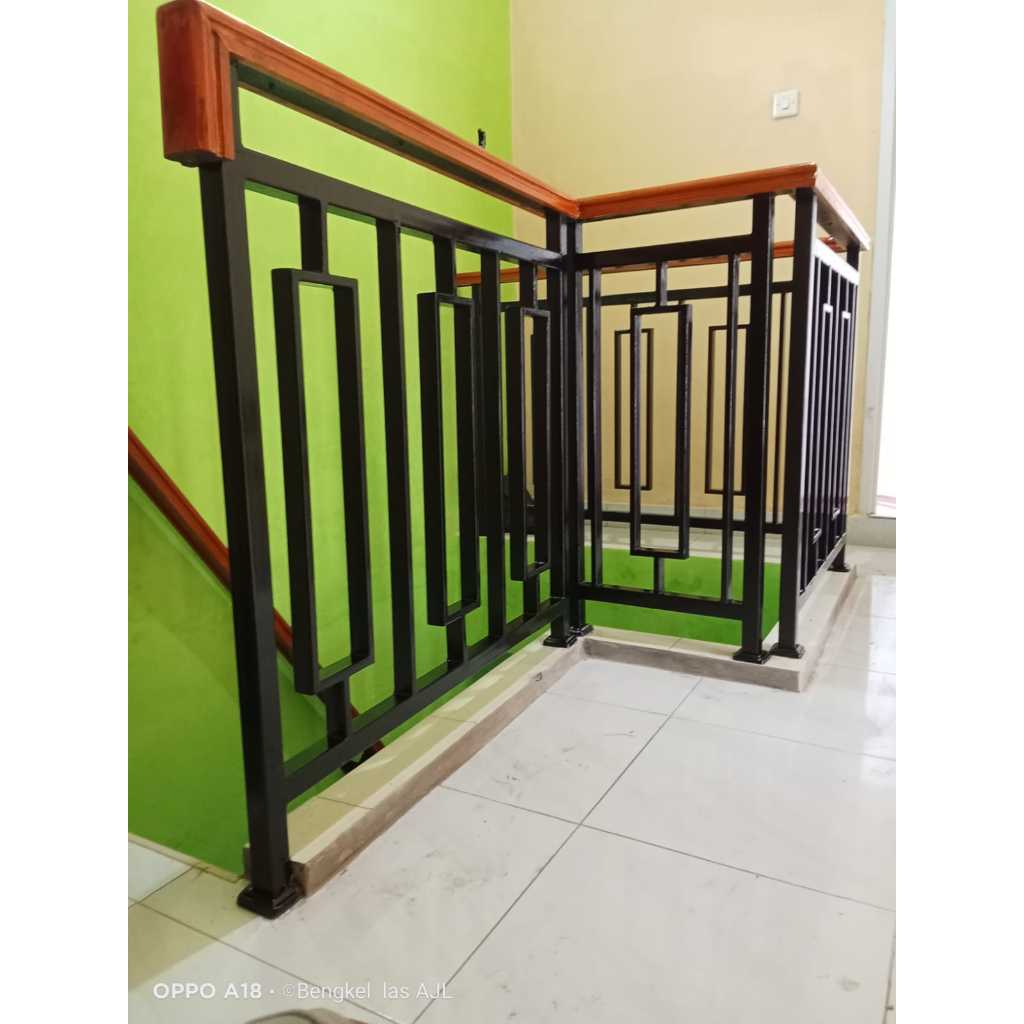 Jual Railing Tangga Balkon Pagar GRC Hollo 40x40x1.2mm Minimalis Motif ...