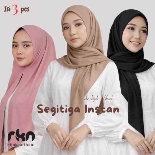 PAKET HEMAT 3 PCS HIJAB SEGITIGA INSTAN/segitiga instan dewasa jersy premium