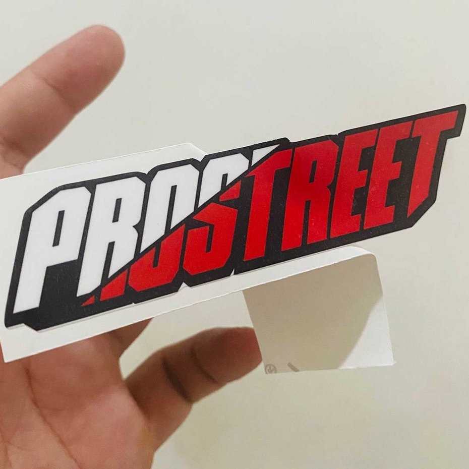 Jual Sticker Prostreet Vinyl Waterproof 10cm Stiker Bodi Motor Laminasi ...