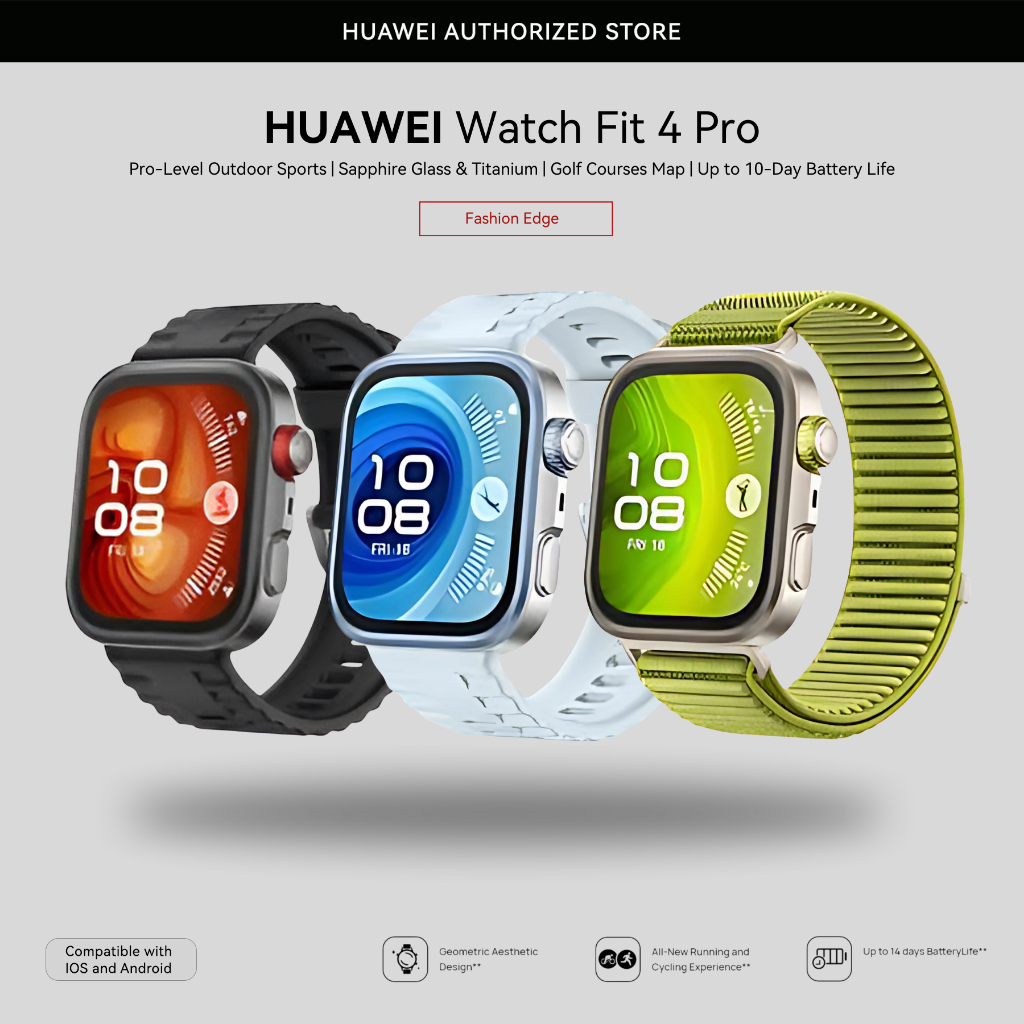 Jual HUAWEI WATCH FIT 4 Pro & WATCH FIT 4 | Sapphire Glass & Titanium ...