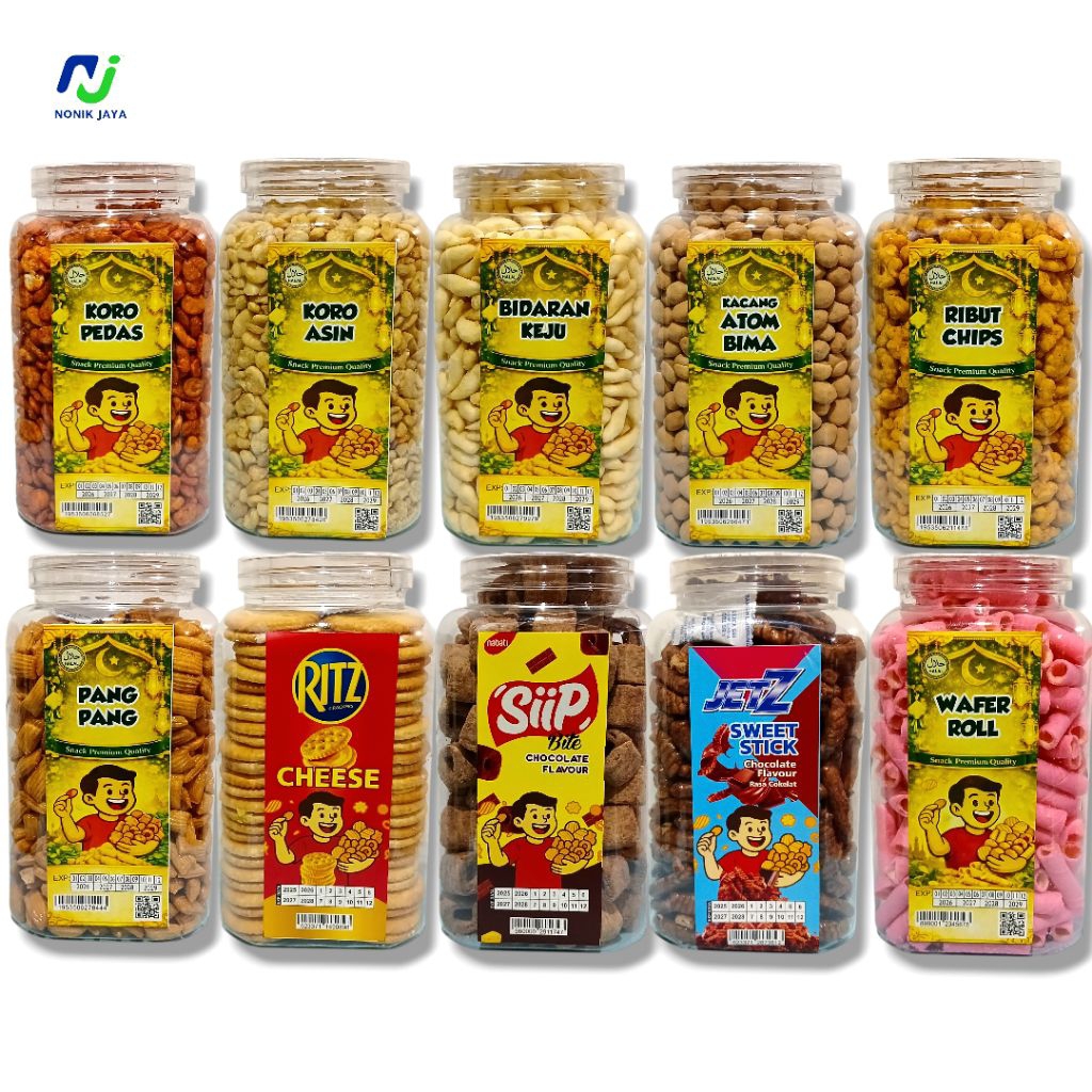 Jual ( KEMASAN TOPLES PREMIUM ) Aneka Camilan Kering Kacang Koro Kacang ...