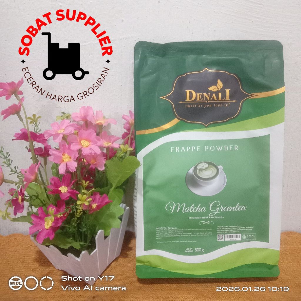 Jual Denali Powder Matcha Green Tea 800 Gram Powder Bubuk Minuman ...