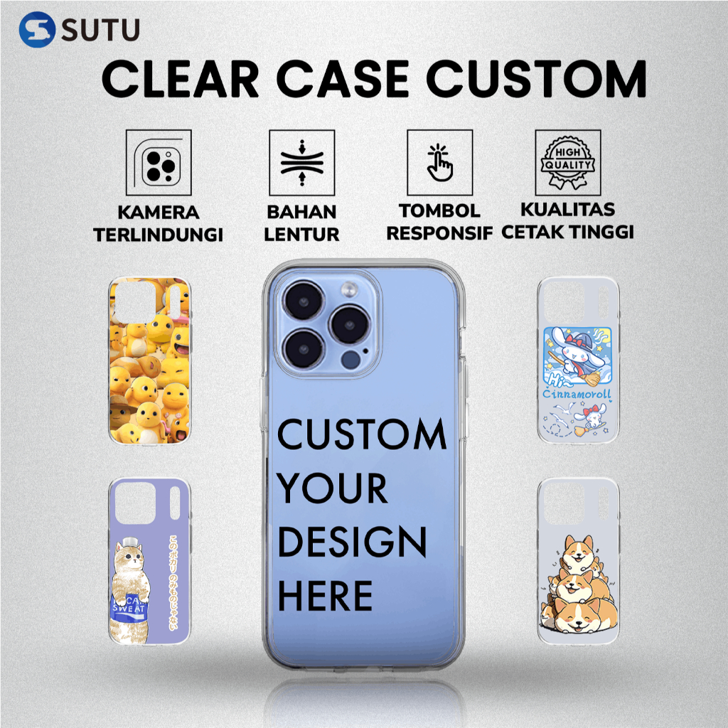 Jual SUTU Clear Case Custom Silikon Desain Kartun Lucu Nailong Cat ...