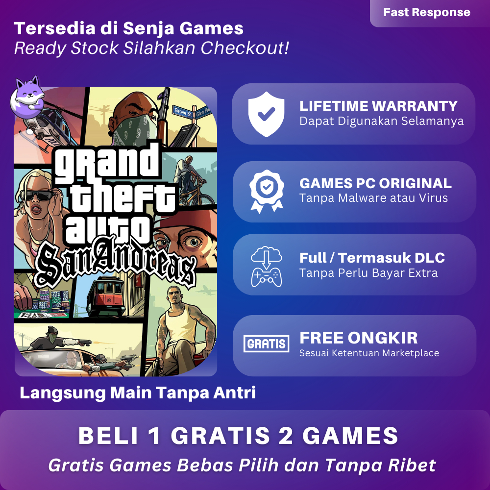 Jual Grand Theft Auto San Andreas PC Original Game | Shopee Indonesia