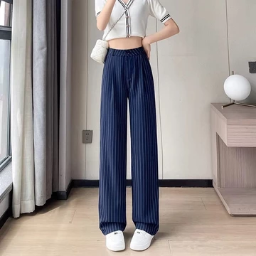 Wide Leg Pants Gaya Korea Lebar Longgar Celana Kantor Celana Kulot Wanita Formal